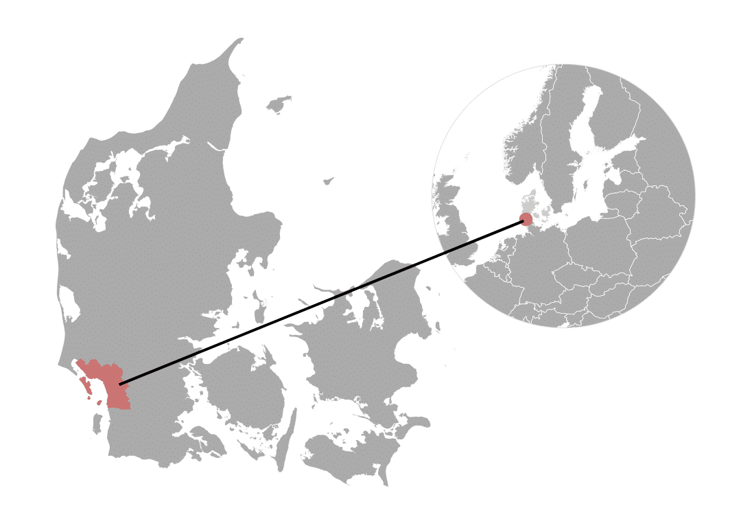 Kaart Vadehavskysten