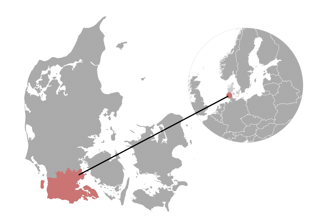 Map Sønderjylland